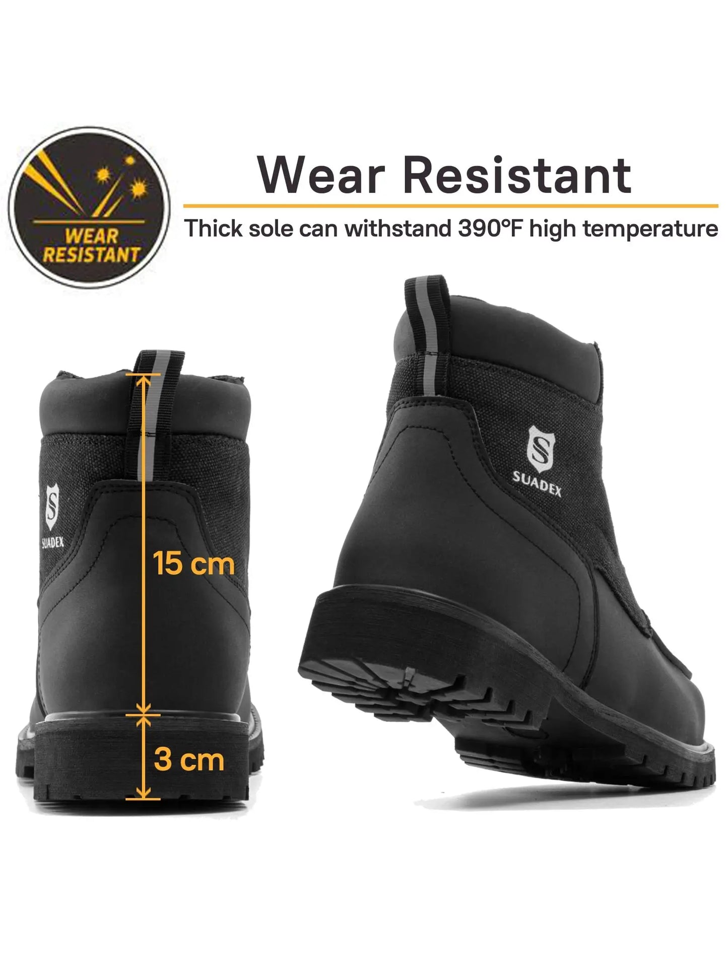 Steel Toe Boots for Men Women Waterproof Indestructible Work Safety Boot Outdoor Protection