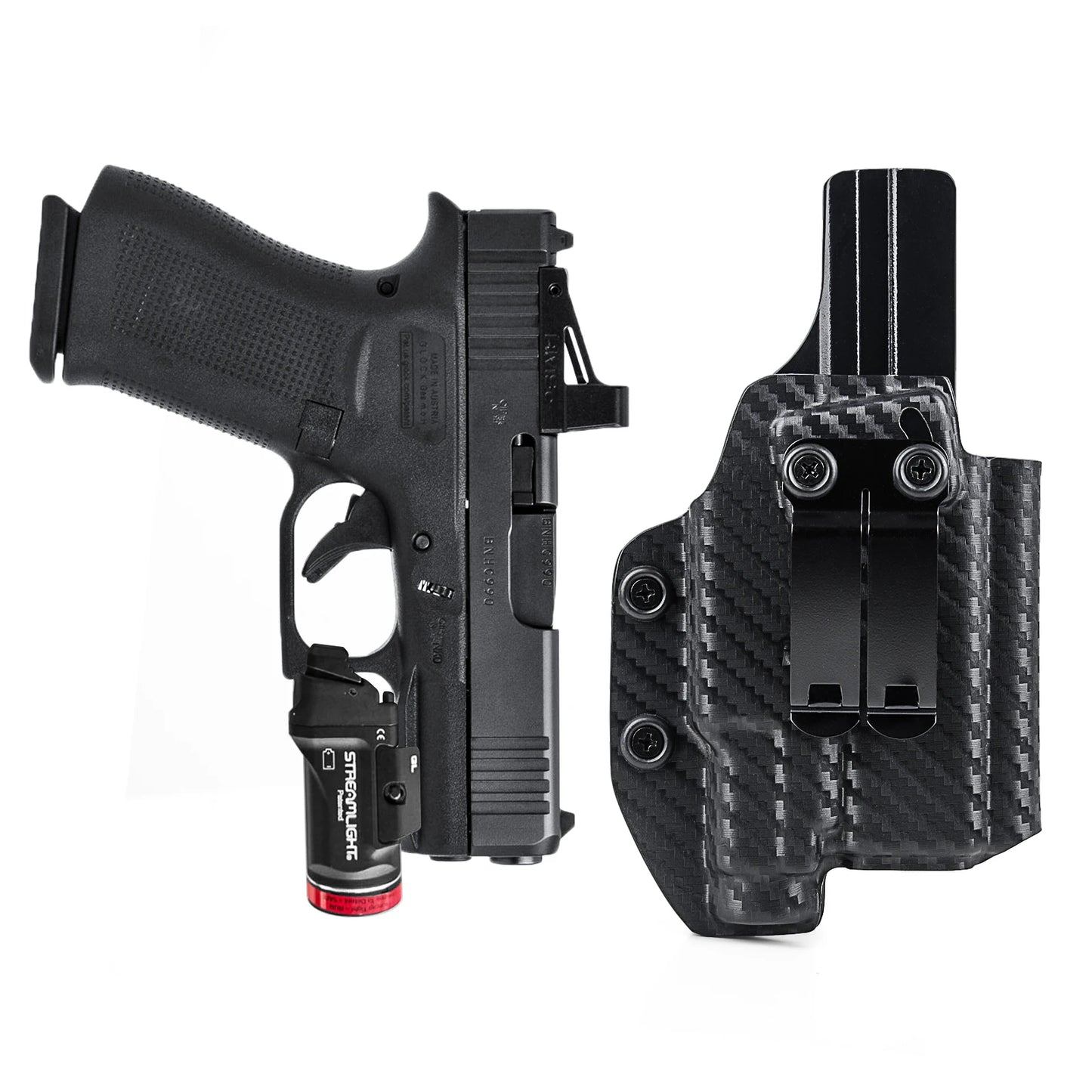 Holster for Glock 43x 48 MOS G43x 48 Rail with Streamlight TLR 7 Sub Flashlight Pistol Gun Case