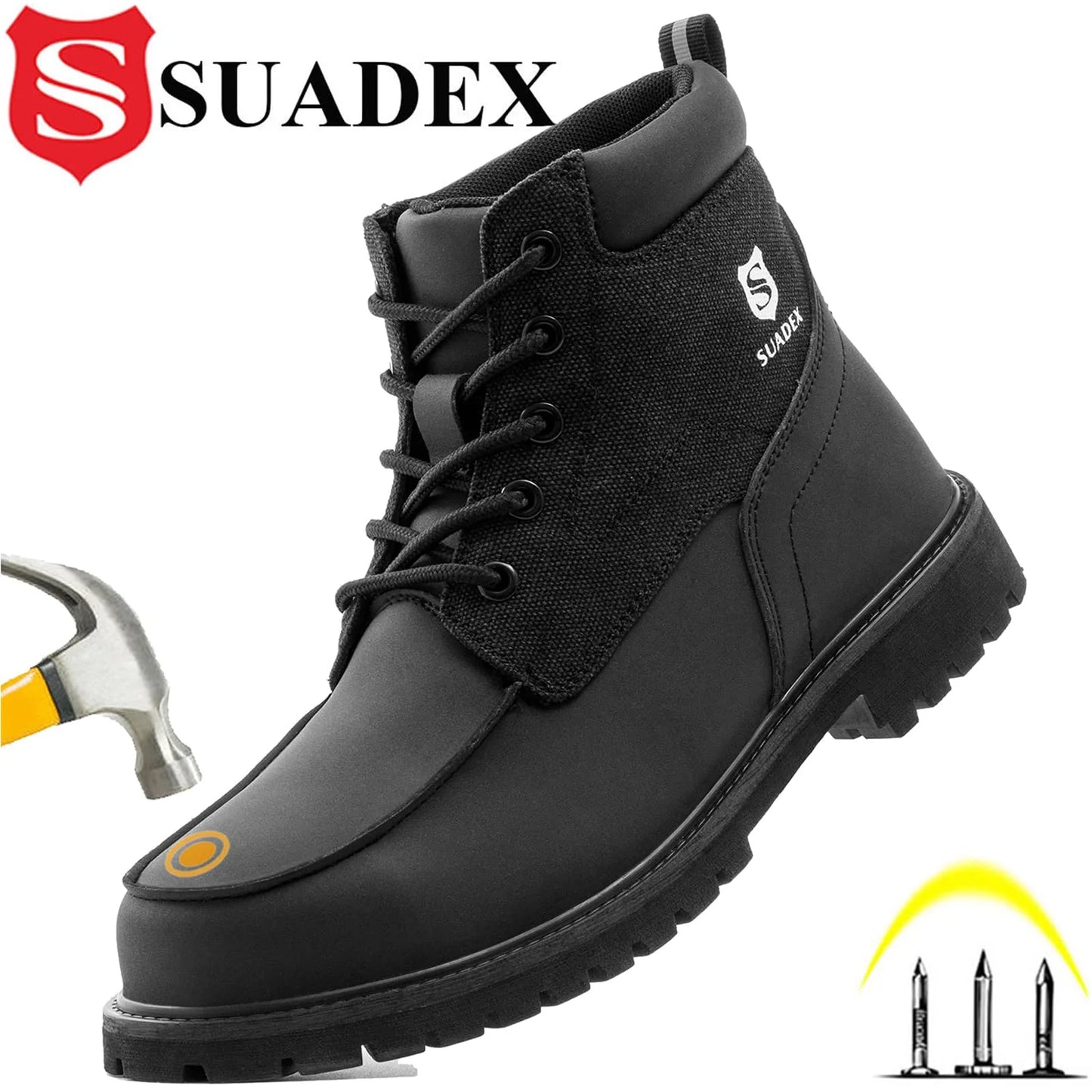 Steel Toe Boots for Men Women Waterproof Indestructible Work Safety Boot Outdoor Protection