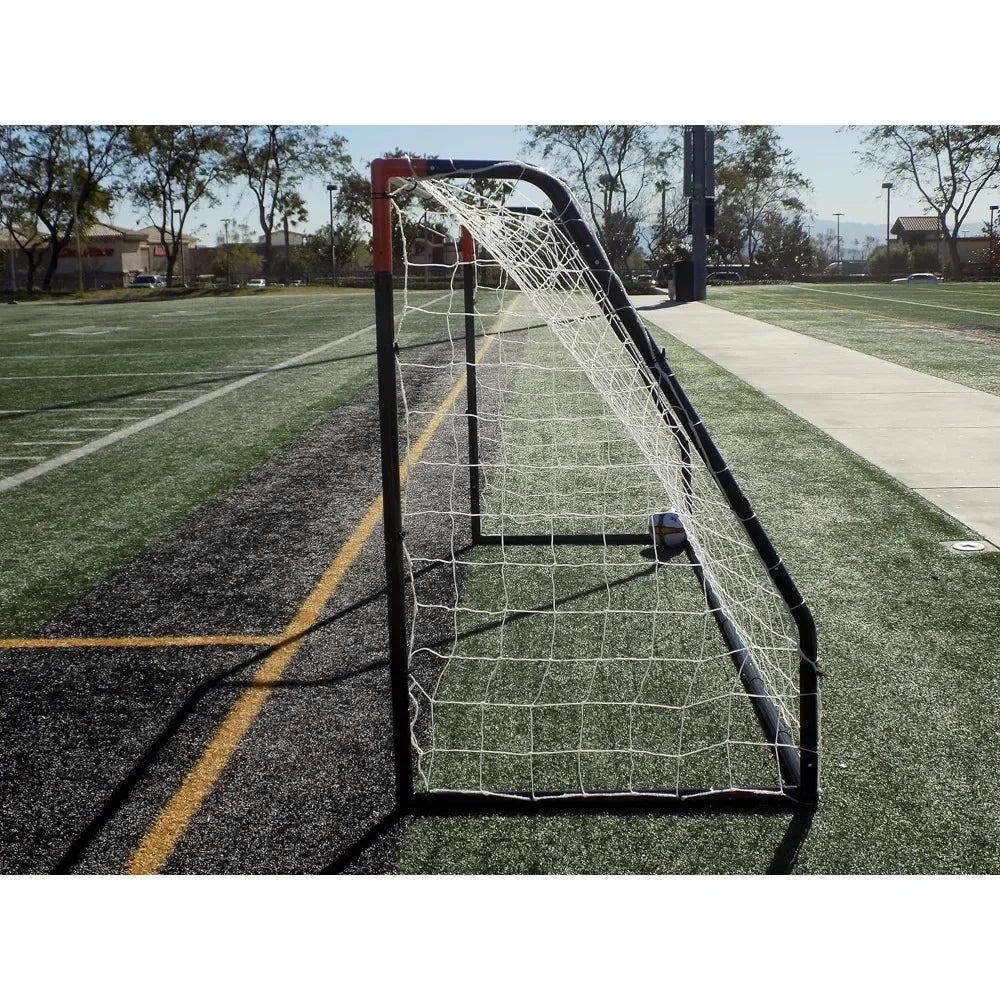 12 X 6 Ft. AYSO Youth Regulation Soccer Goal w/Weatherproof 4mm Net. 50MM Diameter Powder Coated/Corrosion Resistant Frame