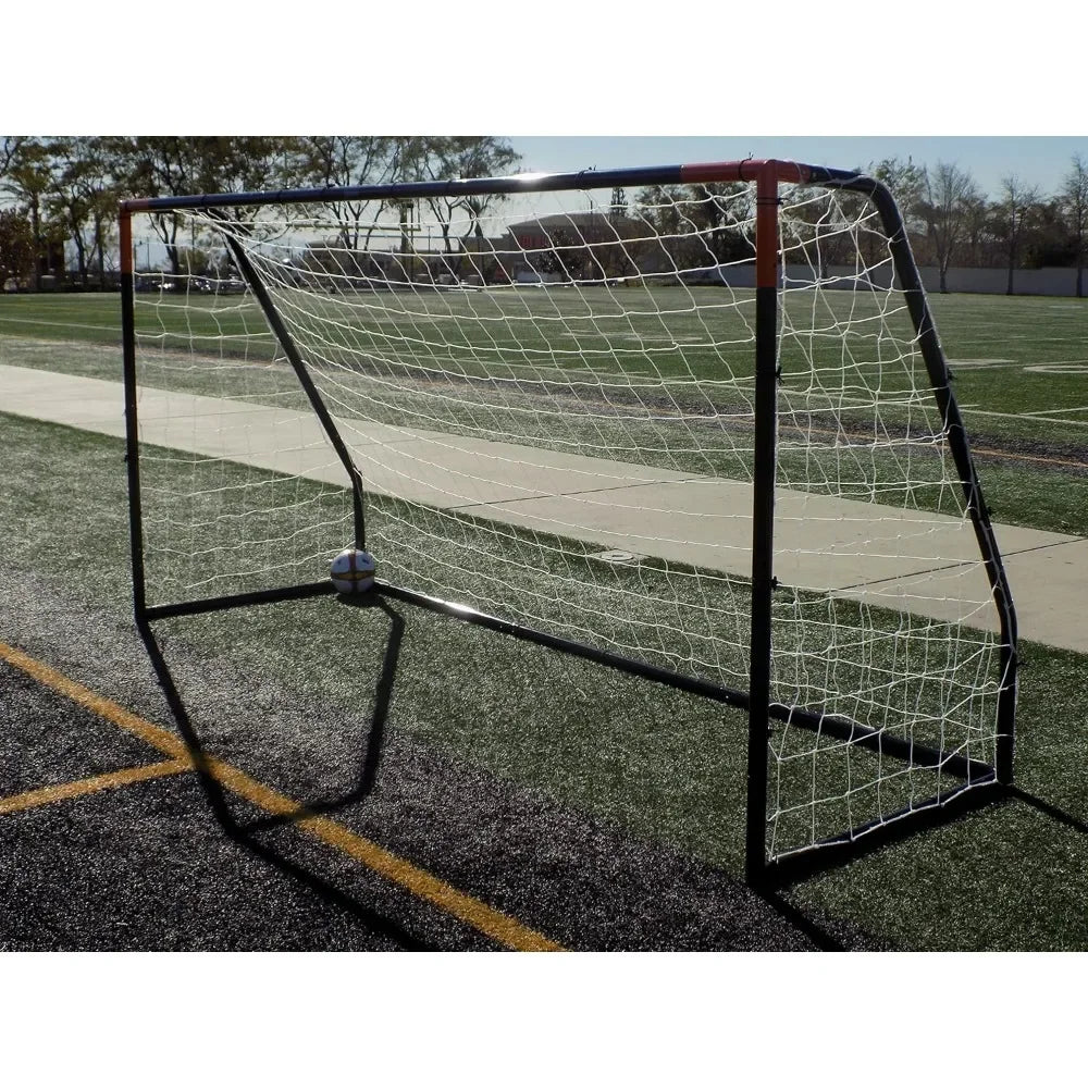 12 X 6 Ft. AYSO Youth Regulation Soccer Goal w/Weatherproof 4mm Net. 50MM Diameter Powder Coated/Corrosion Resistant Frame