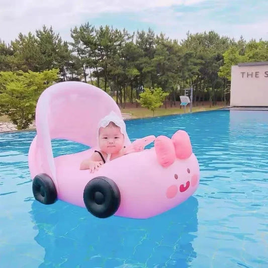 Summer Inflatable  Cute Floating Umbrellas for Babies Car Seats Water Toys