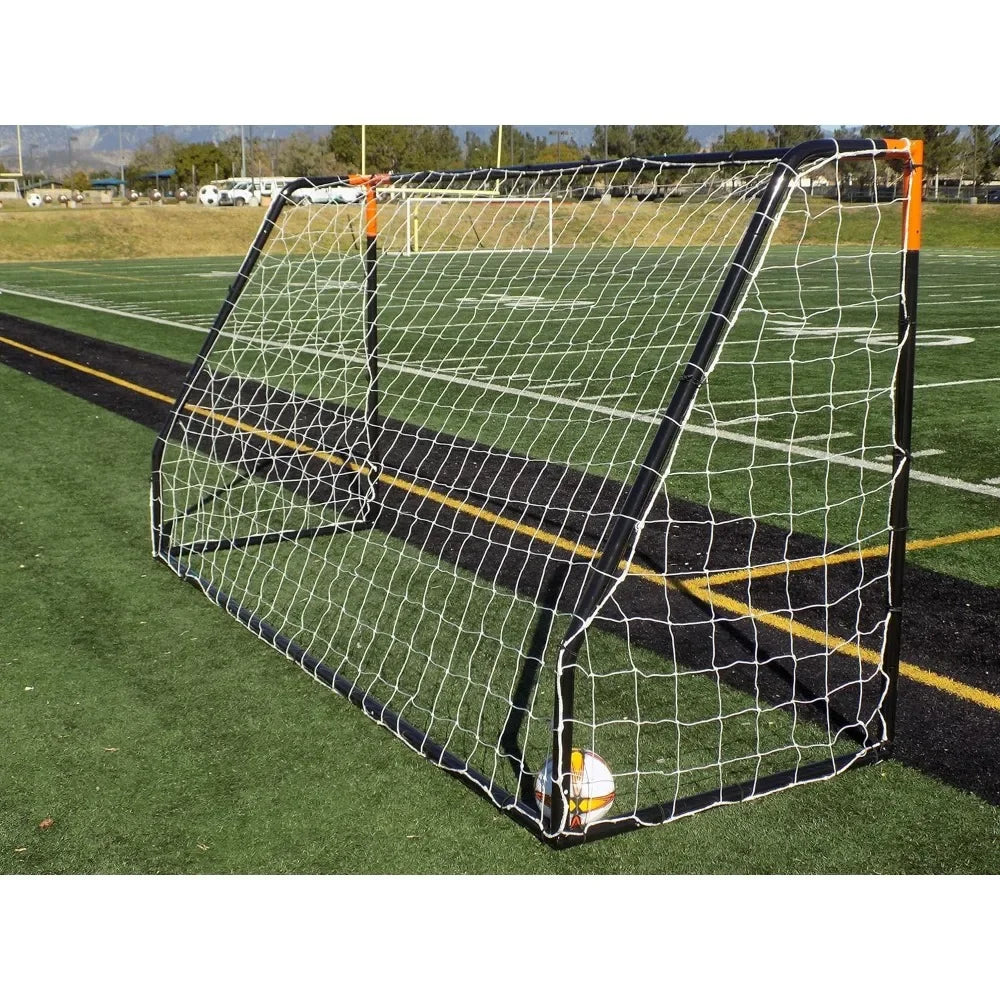 12 X 6 Ft. AYSO Youth Regulation Soccer Goal w/Weatherproof 4mm Net. 50MM Diameter Powder Coated/Corrosion Resistant Frame