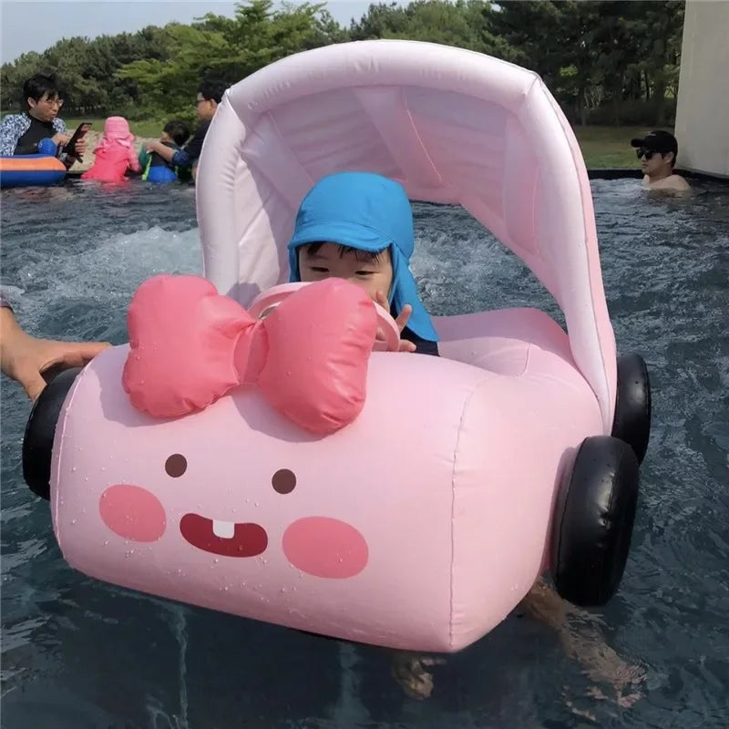 Summer Inflatable  Cute Floating Umbrellas for Babies Car Seats Water Toys