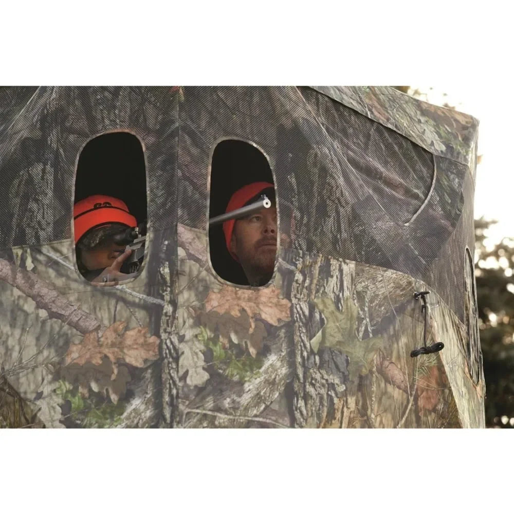 6 Foot Tripod Hunting Tower Blind, 2-Man Stand Elevated, Hunting Gear Equipment Accessories, 4 by 4