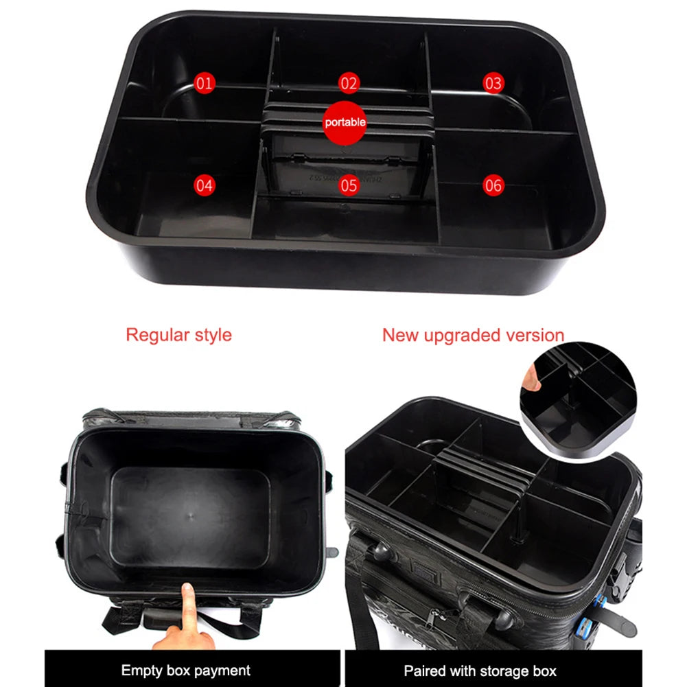 Multifunction Fishing Bag Rod Bait Reel Fish Large Capacity Tackle Box Fishing Lures Hook Box