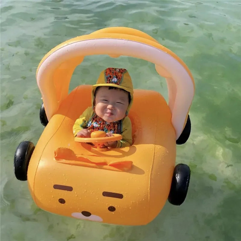 Summer Inflatable  Cute Floating Umbrellas for Babies Car Seats Water Toys