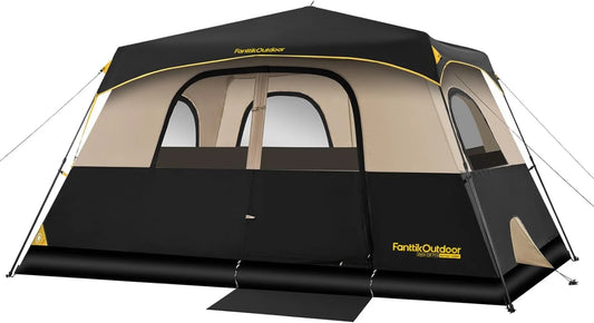 Camping Tent Instant Cabin Tent Setup in 60s with Rainfly & Windproof with Carry Bag Camping