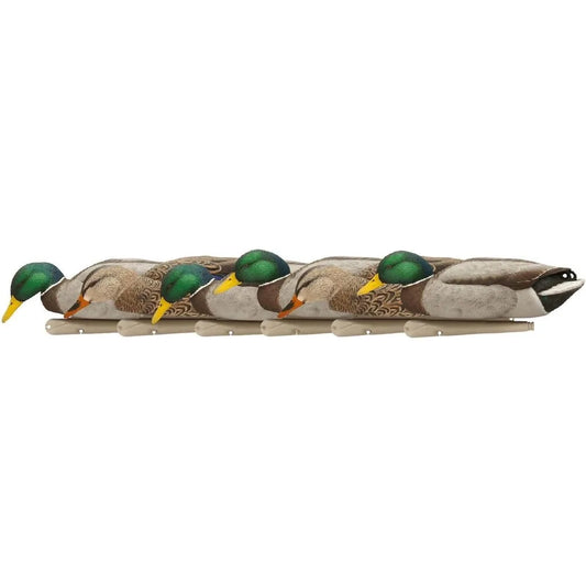 Backwater Mallards Durable Ultra Realistic Floating Hunting Decoys, easy to use，Pack of 6