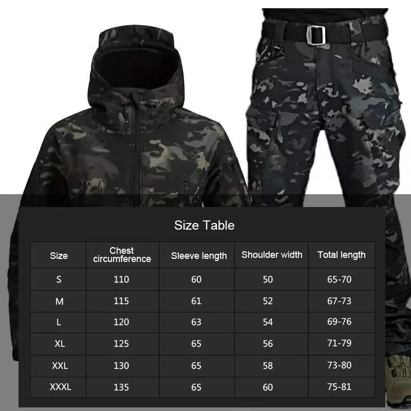 Jackets Pants Set Outdoor Clothing Set